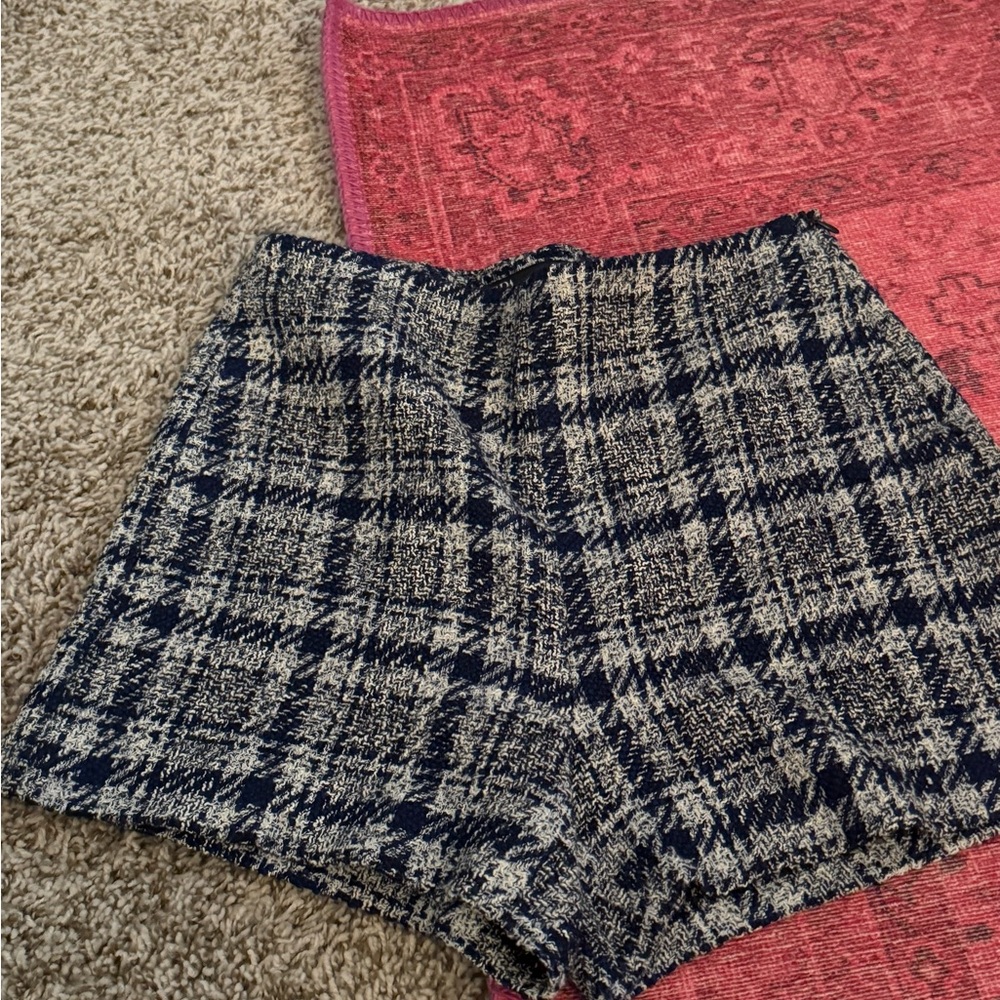 Zara High tweed Shorts